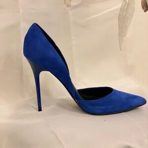 Steve Madden Blue Suede Heels Size 10